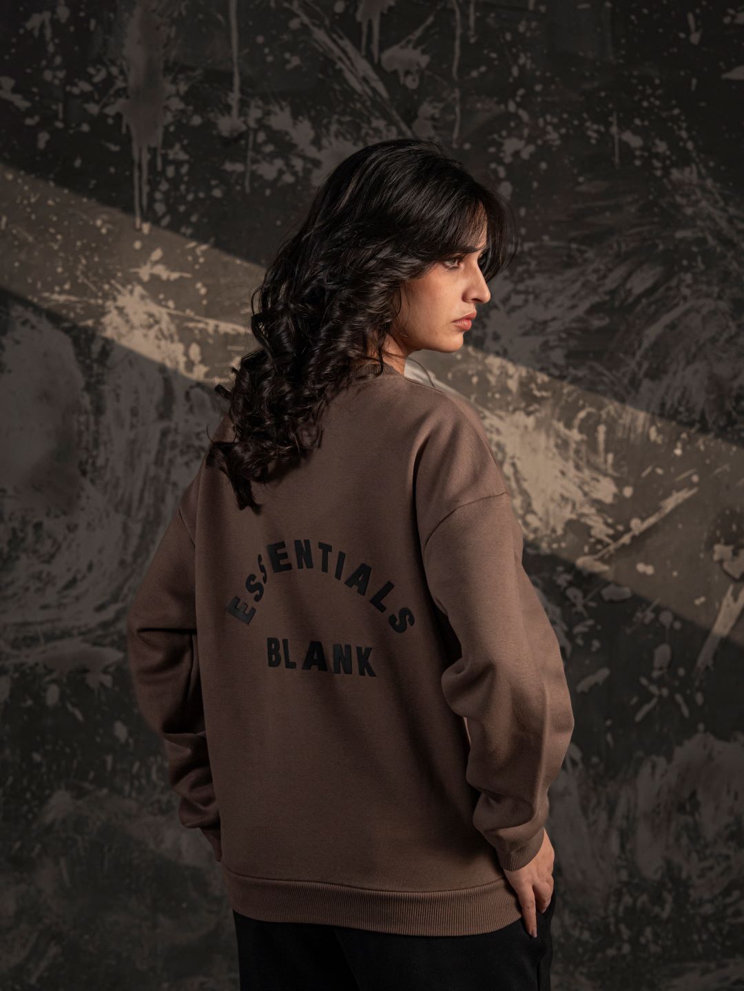 Blank Essentials Crewneck – Mocha Brown (Unisex Fit)