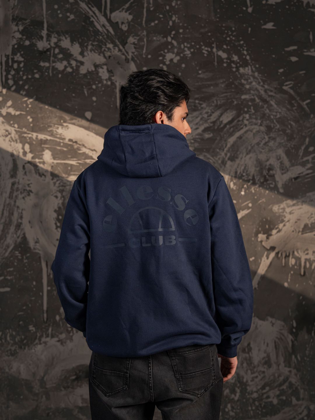 Ellesse Club Hoodie – Navy Blue (Unisex Fit)