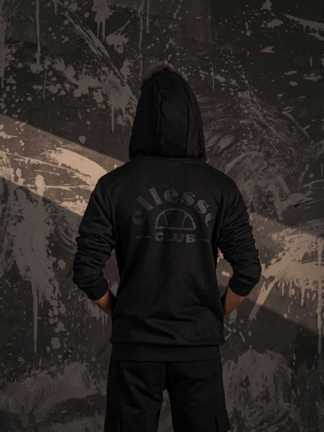 Ellesse Club Zip Hoodie – Black (Unisex Fit)