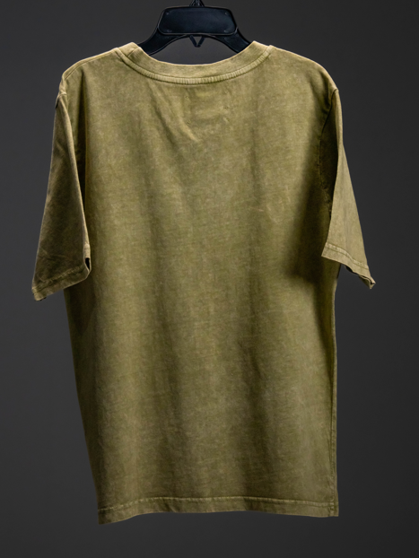 Acid Wash Straight Logo Tee