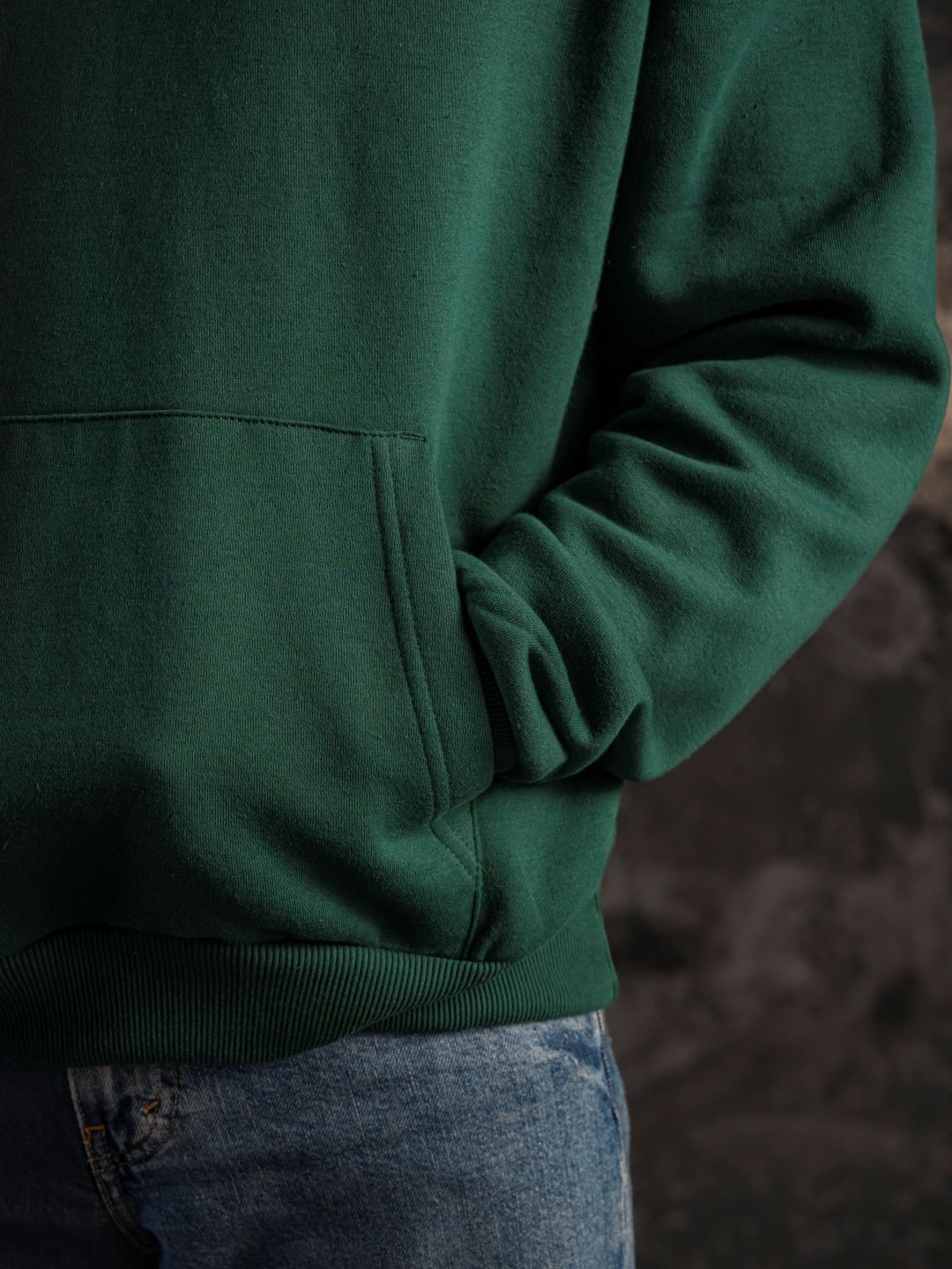 Xculture Blank Essential Hoodie Forest Green