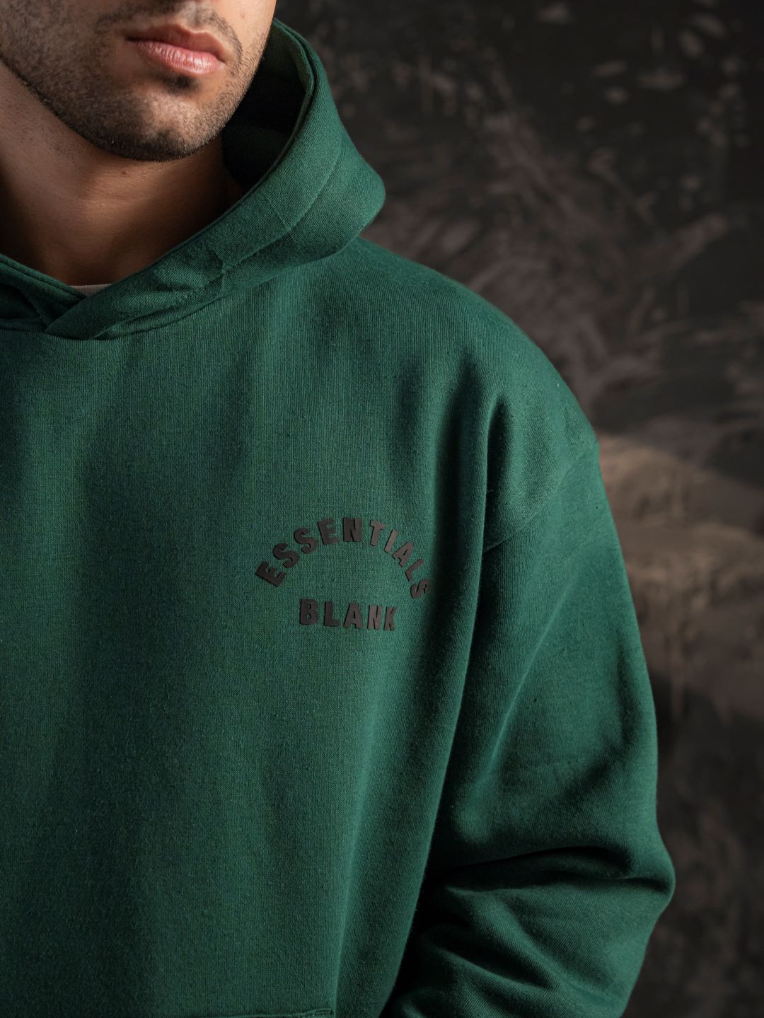 Xculture Blank Essential Hoodie Forest Green