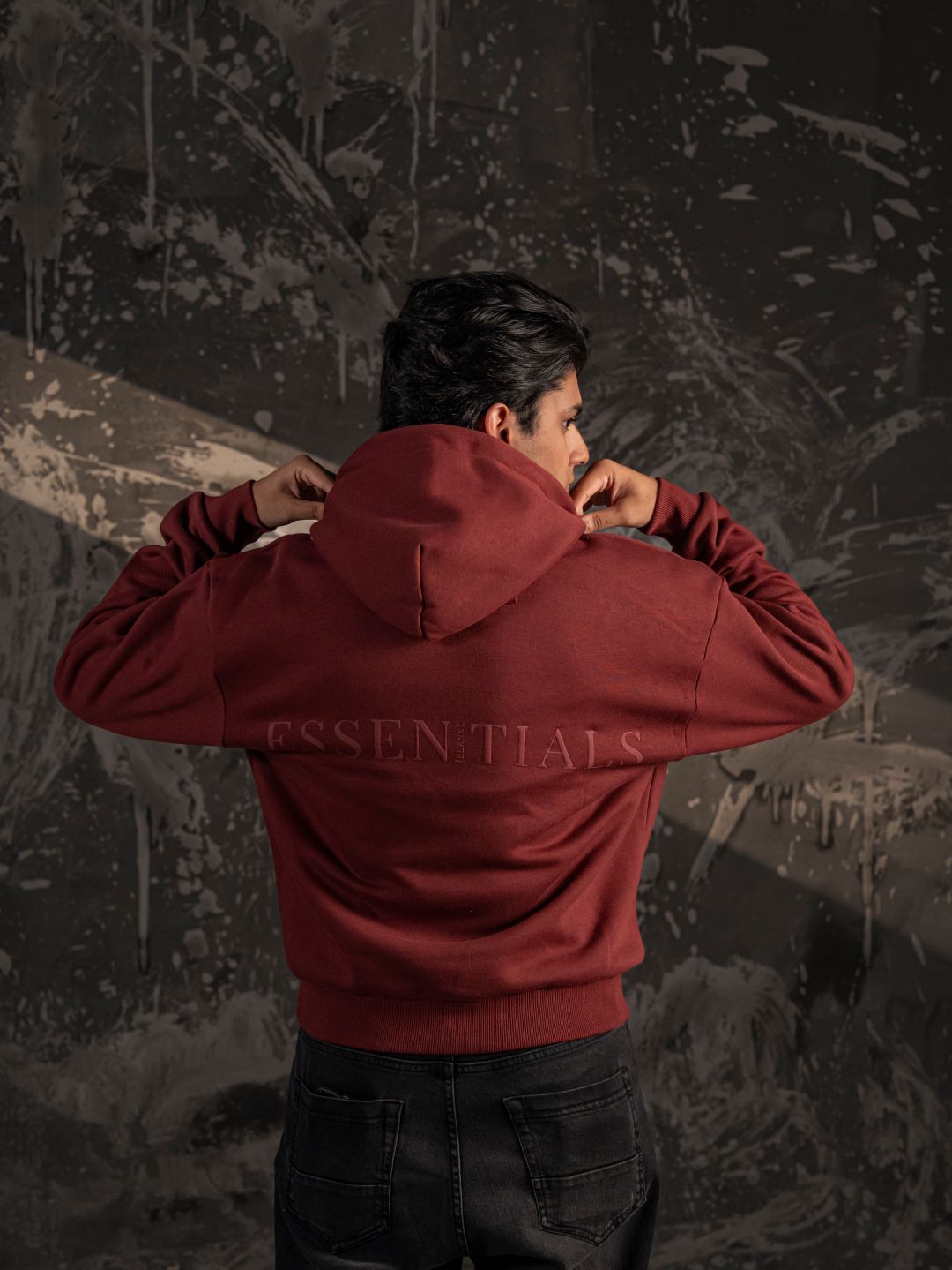 Xculture Blank Essential Hoodie – Mahroon