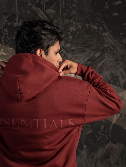 Xculture Blank Essential Hoodie – Mahroon