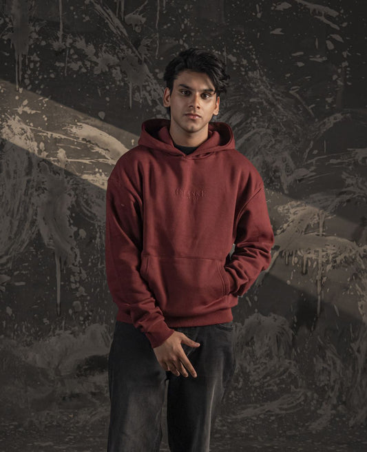 Xculture Blank Essential Hoodie – Mahroon