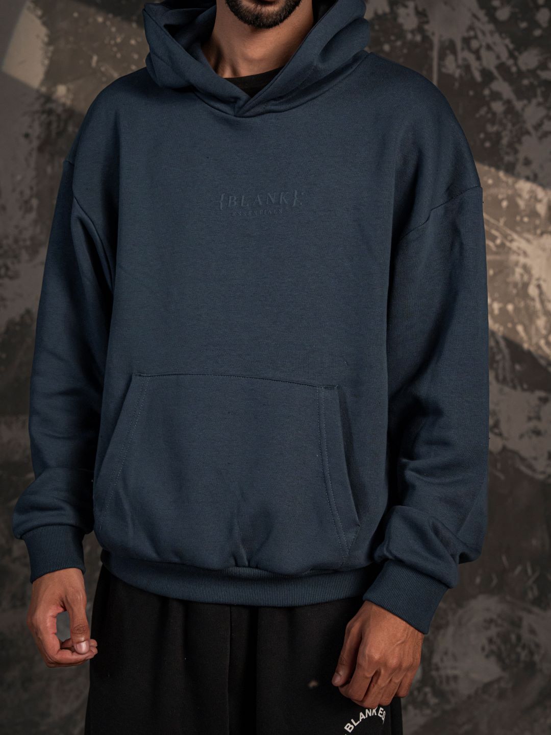 Xculture Blank Essential Hoodie – Midnight Blue