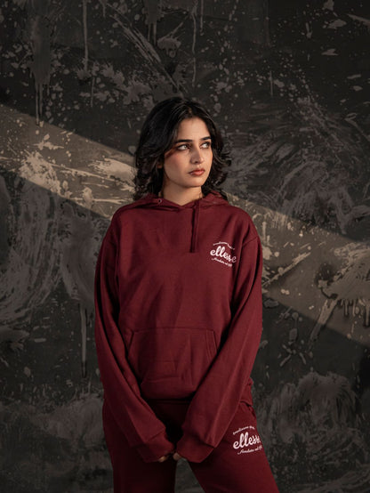 Ellesse Club Hoodie – Maroon (Women’s Edition)