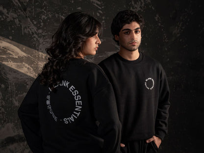 Blank Essential Crewneck – Black