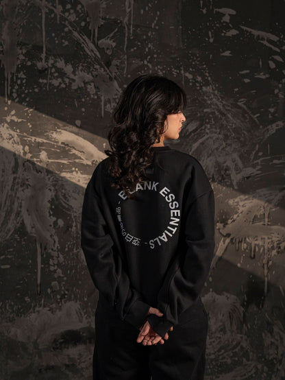 Blank Essential Crewneck – Black