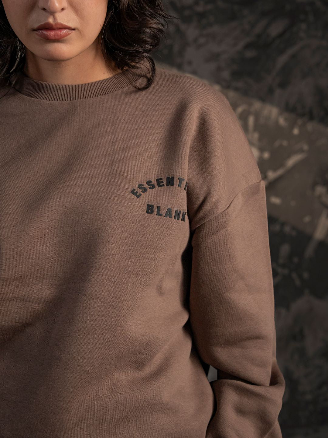 Blank Essentials Crewneck – Mocha Brown (Unisex Fit)