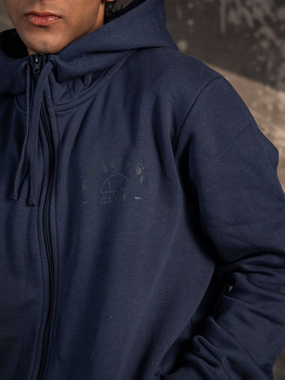 Ellesse Club Hoodie – Navy Blue (Unisex Fit)