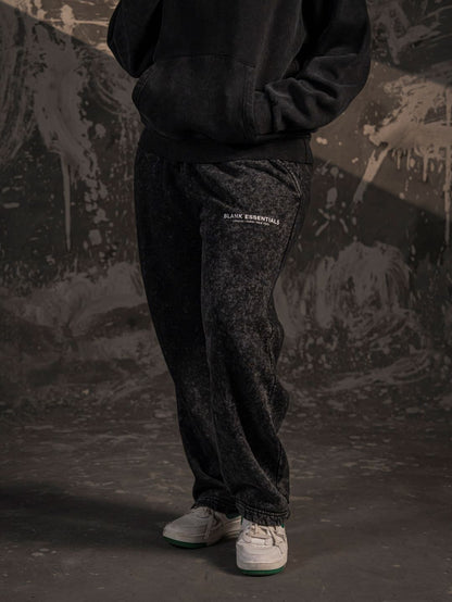 Blank Essentials Unisex Sweatpants – Acid Wash Black