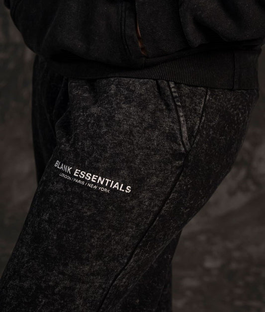 Blank Essentials Unisex Sweatpants – Acid Wash Black