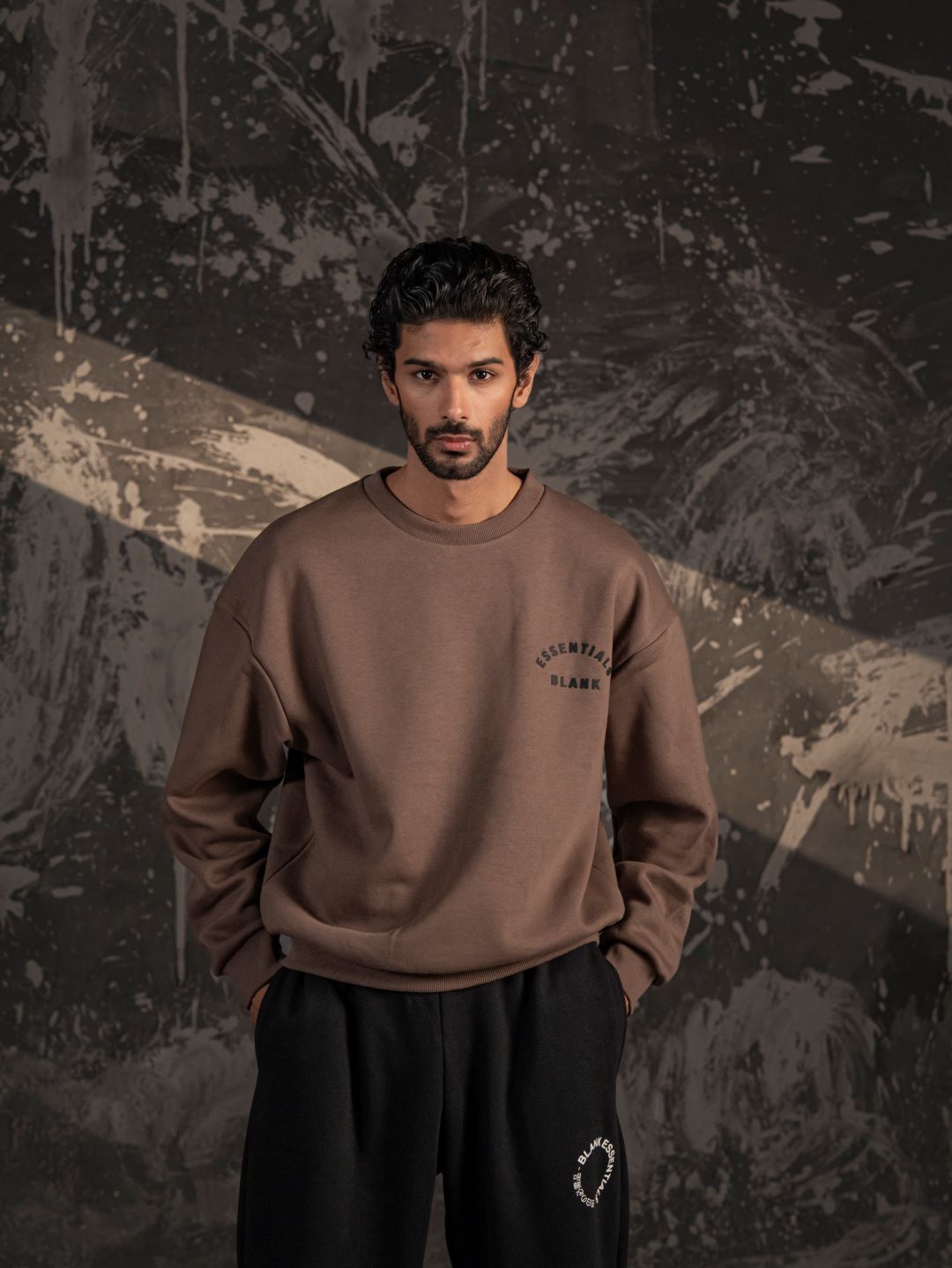 Blank Essentials Crewneck – Mocha Brown (Unisex Fit)