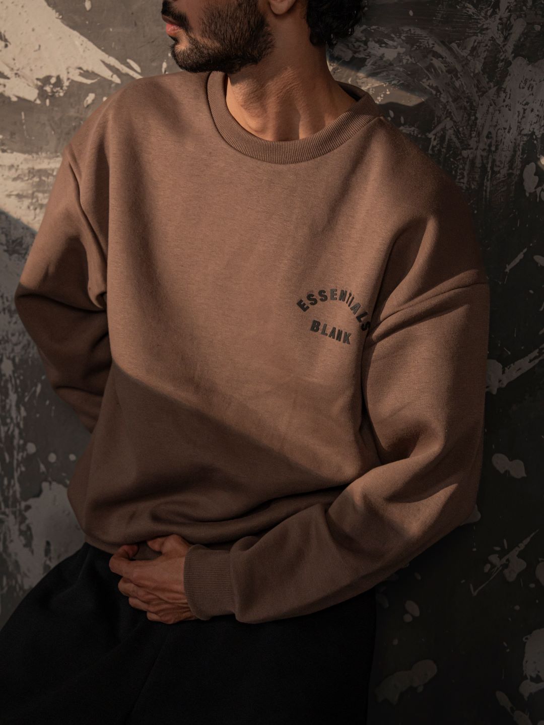 Blank Essentials Crewneck – Mocha Brown (Unisex Fit)