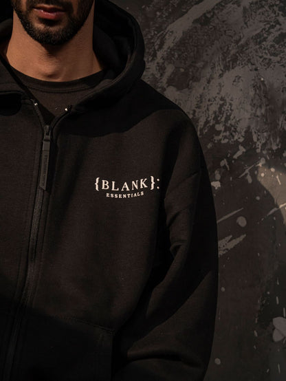 Xculture Blank Essential Hoodie – Black