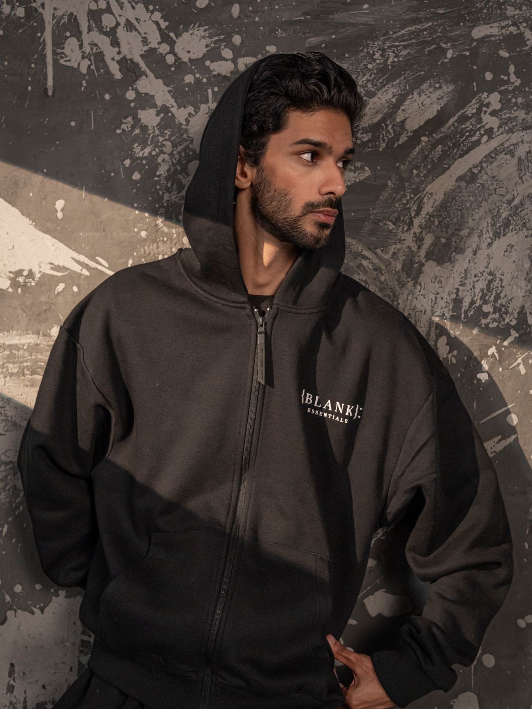 Xculture Blank Essential Hoodie – Black