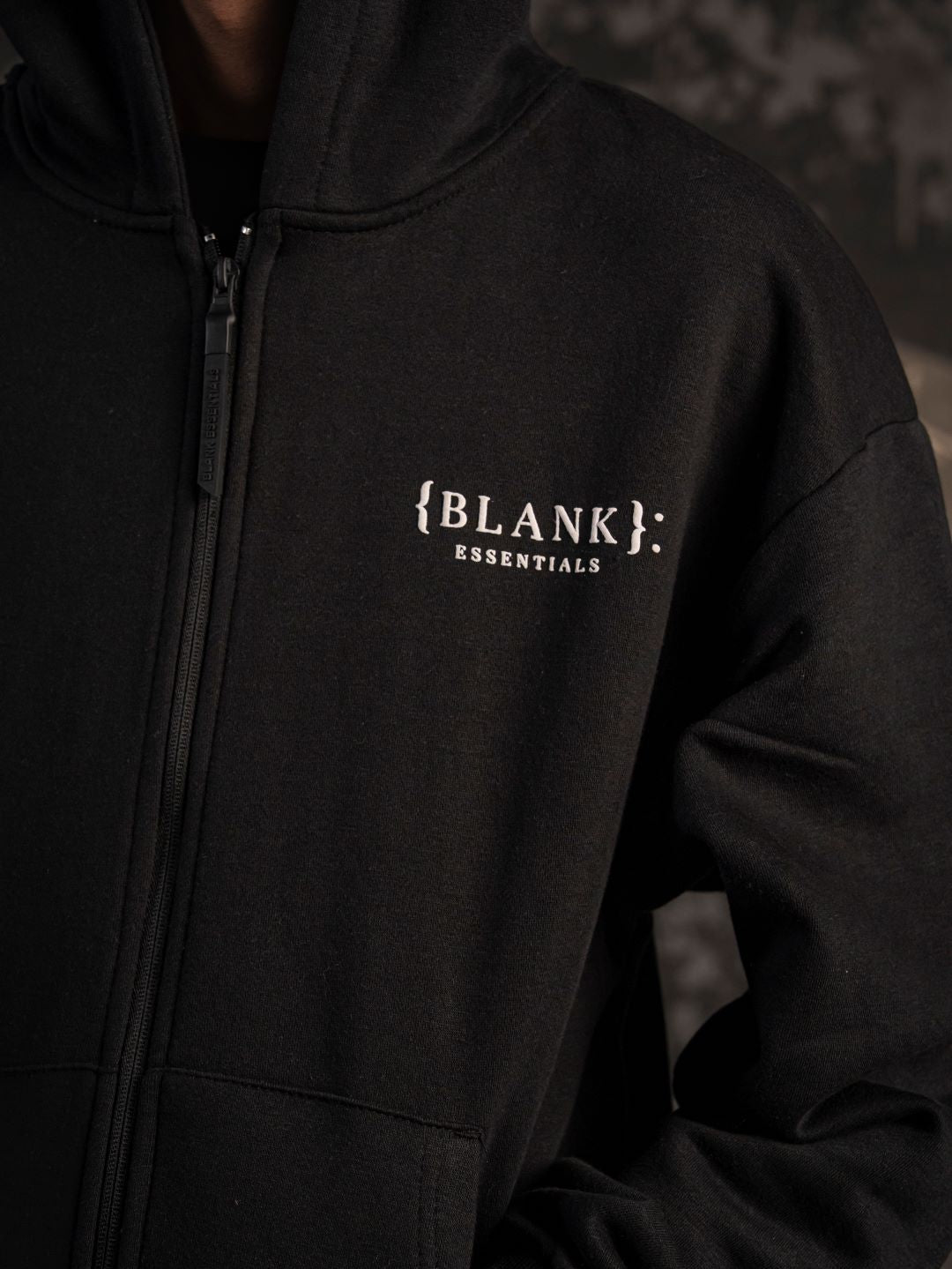 Xculture Blank Essential Hoodie – Black