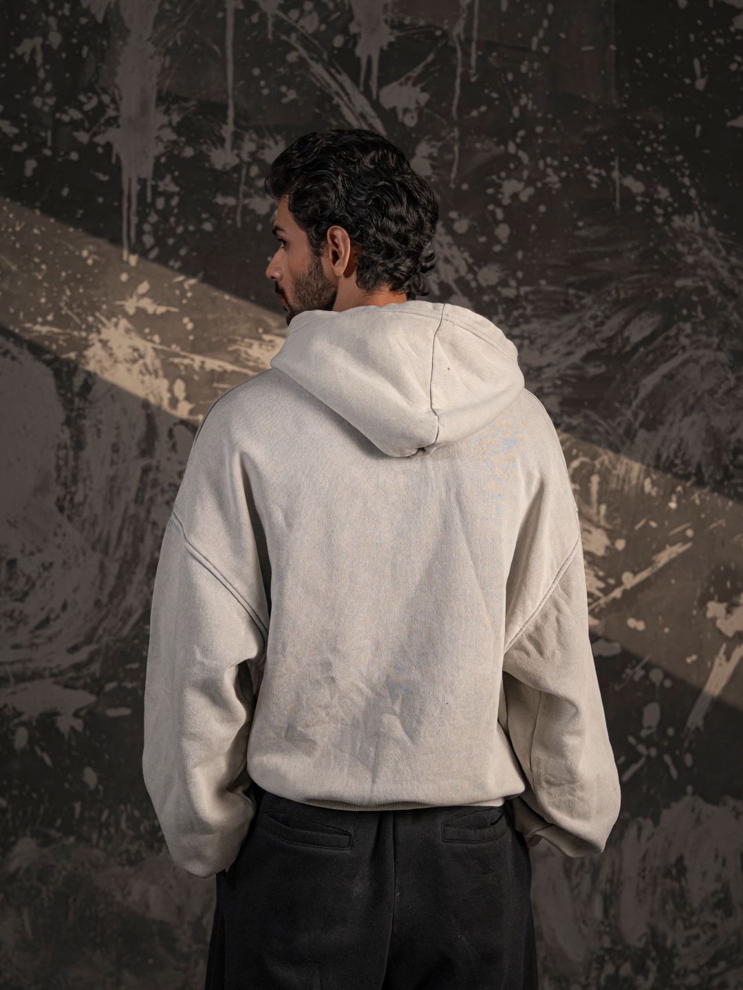 NYC Vintage Hoodie – Stone Grey (Unisex Fit)