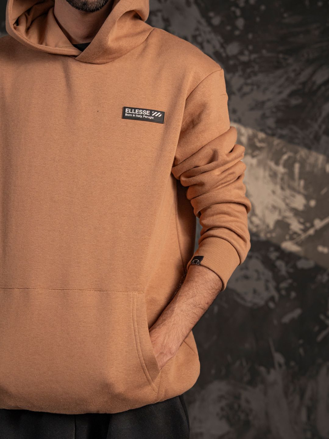 Ellesse Heritage Hoodie – Camel Brown (Unisex Fit)