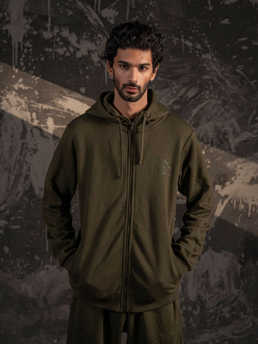 Ellesse Club Zip Hoodie – Olive Green (Unisex Fit)