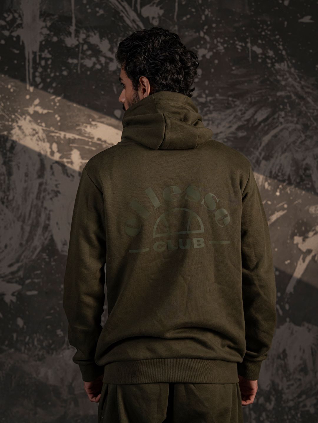 Ellesse Club Zip Hoodie – Olive Green (Unisex Fit)