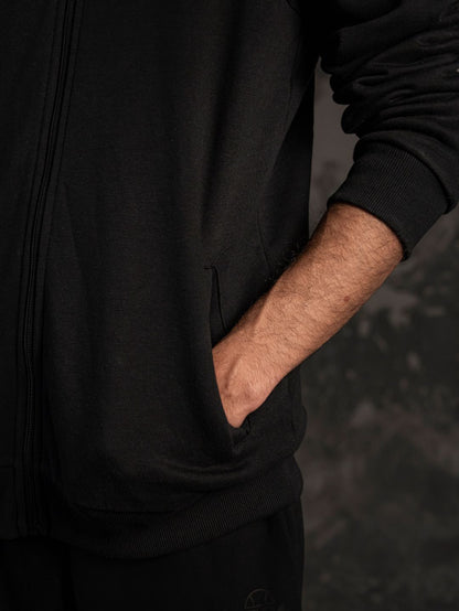 Ellesse Club Zip Hoodie – Black (Unisex Fit)