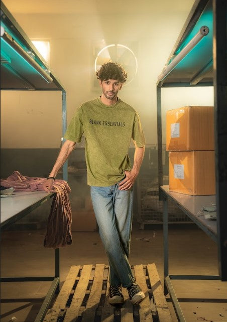Acid Wash T Green