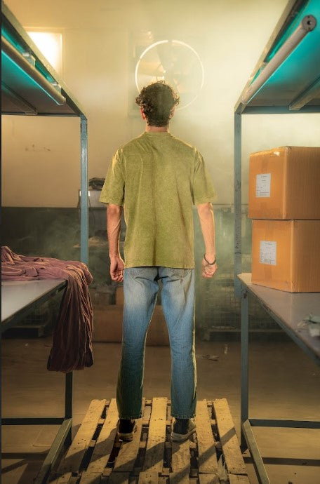 Acid Wash T Green