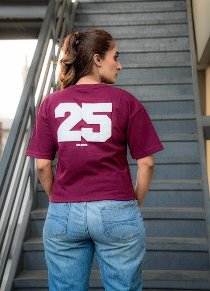 Jersey Logo Crop – Maroon